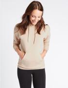 Marks & Spencer Cotton Rich Long Sleeve Sweatshirt Peach