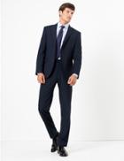 Marks & Spencer Tailored Fit Jacket With Stretch Navy