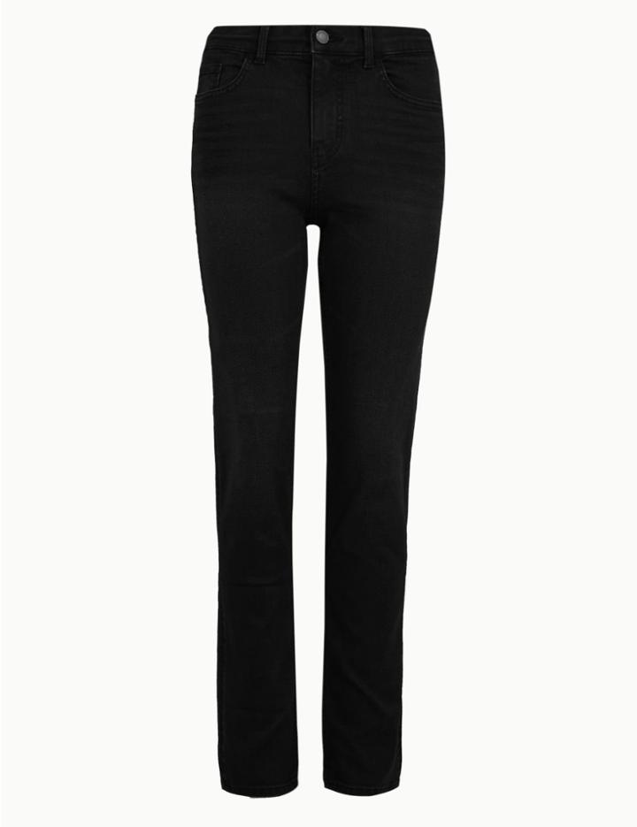 Marks & Spencer Sienna Straight Leg Jeans Black Mix