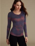 Marks & Spencer Heatgen&trade; Thermal Long Sleeve Top Dark Blue Mix