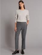 Marks & Spencer Textured Trousers Grey Mix