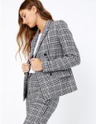 Marks & Spencer Checked Double Breasted Blazer