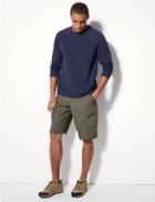 Marks & Spencer Cotton Rich Trekking Shorts With Stormwear&trade; Khaki