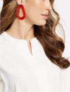 Marks & Spencer Wavy Shape Drop Earrings Red