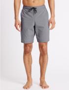 Marks & Spencer Cotton Rich Quick Dry Swim Shorts Grey Mix
