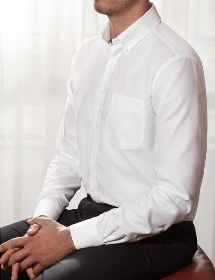 Marks & Spencer Easy To Iron Regular Fit Oxford Shirt White