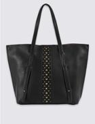 Marks & Spencer Faux Leather Shopper Bag Black