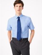 Marks & Spencer 3 Pack Regular Fit Poplin Easy Iron Shirts Blue