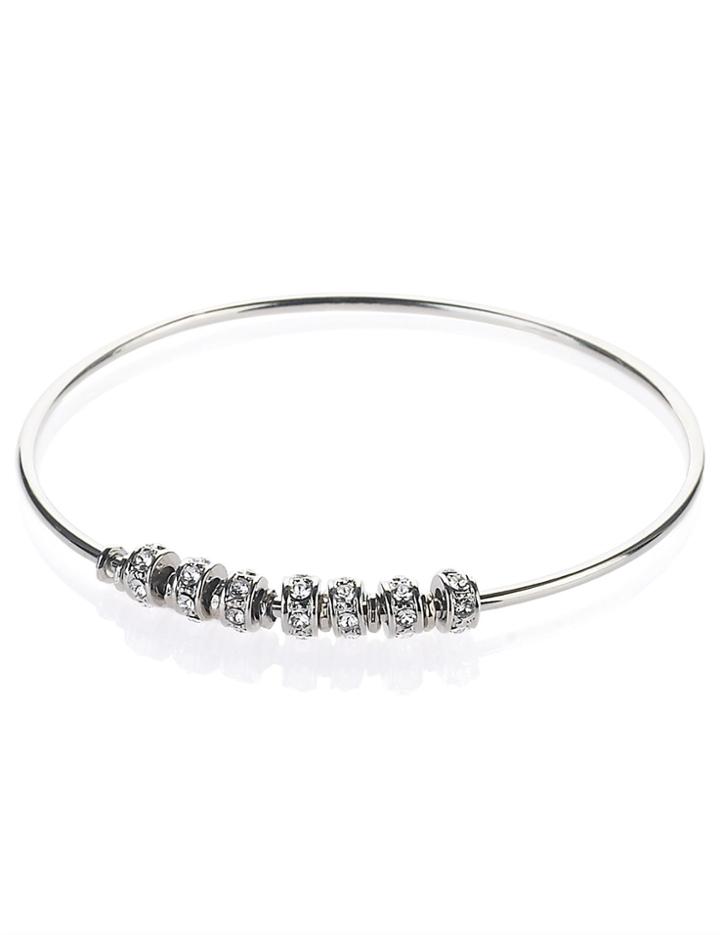 Marks & Spencer Spinning Sparkle Bangle Made With Swarovski&reg; Elements White Mix