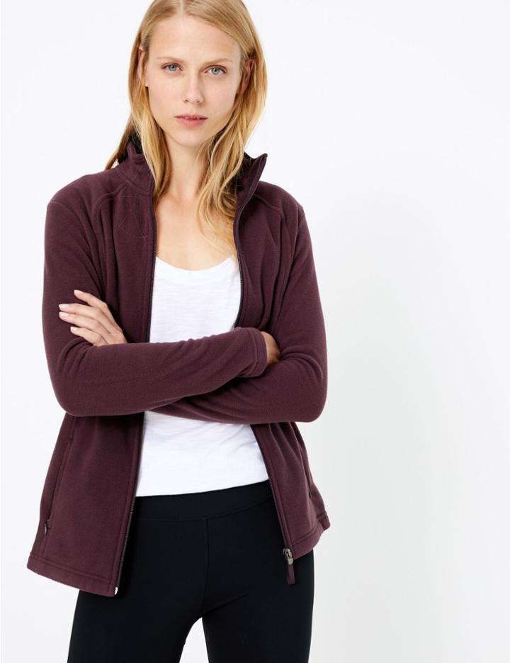 Marks & Spencer Fleece Jacket Dark Grape
