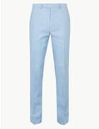 Marks & Spencer Slim Fit Trousers Light Blue