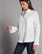 Marks & Spencer Boxy Linen Rich Shirt Soft White