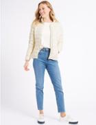 Marks & Spencer Lightweight Down & Feather Jacket Cream