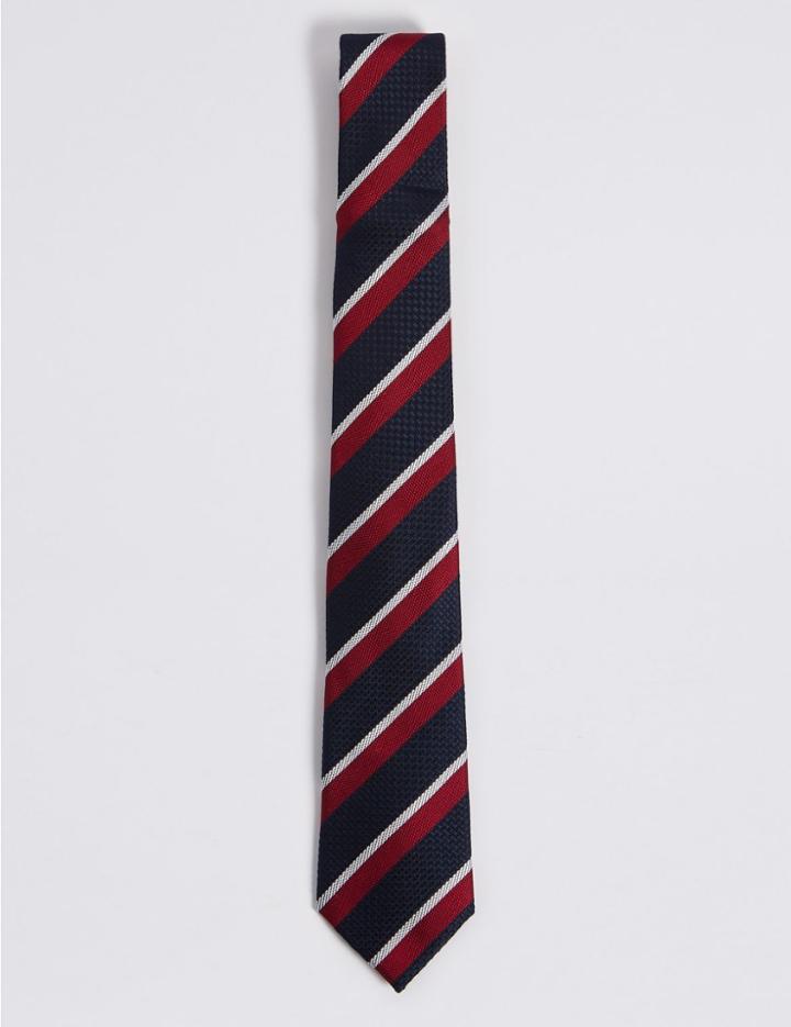 Marks & Spencer Pure Silk Striped Tie