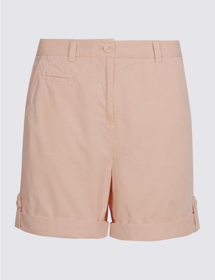 Marks & Spencer Pure Cotton Shorts Blush Pink