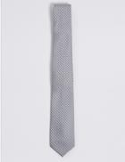 Marks & Spencer Spotted Tie Grey Mix