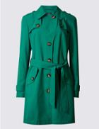 Marks & Spencer Belted Trench With Stormwear&trade; Green