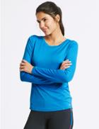 Marks & Spencer Quick Dry Long Sleeve Top China Blue