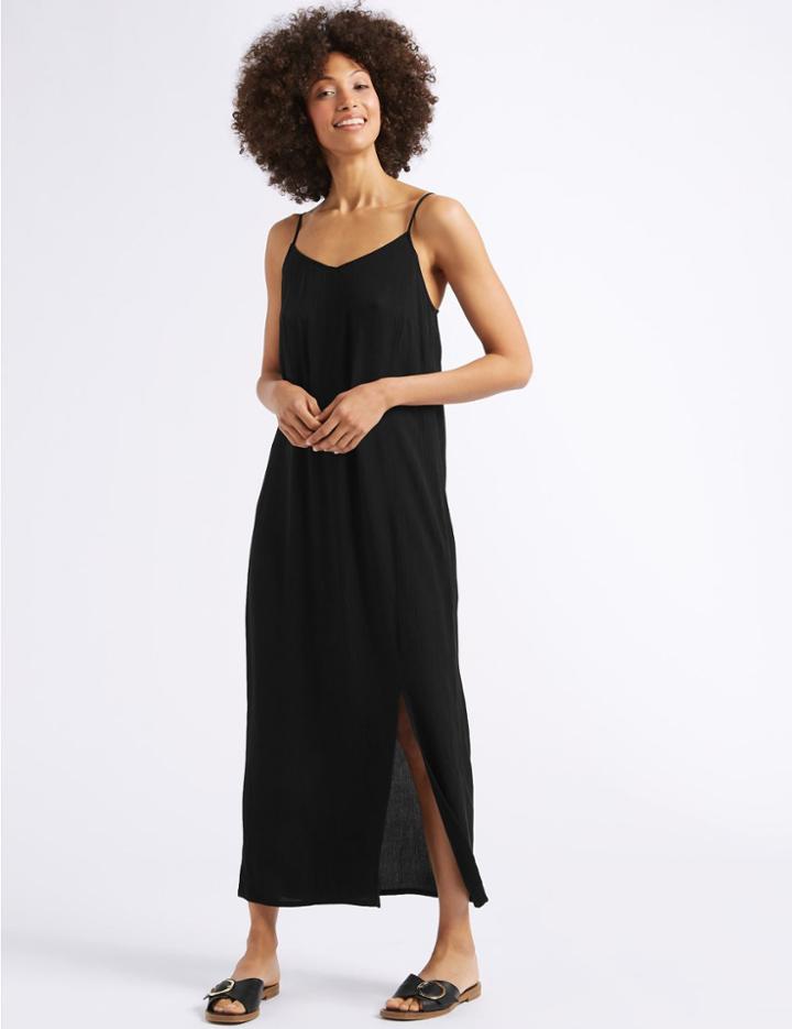 Marks & Spencer Fuller Bust Slip Maxi Dress Black