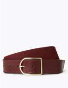 Marks & Spencer Leather Webbing Hip Belt Bordeaux