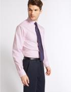 Marks & Spencer Easy To Iron Regular Fit Oxford Shirt Pink