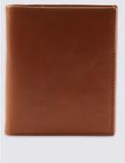 Marks & Spencer Leather Tall Bifold Wallet With Cardsafe&trade; Tan