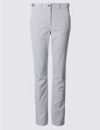 Marks & Spencer Cotton Rich Striped Chinos Navy Mix