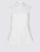 Marks & Spencer Cotton Rich Shirt White