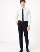 Marks & Spencer 2in Shorter Tailored Fit Oxford Shirt White