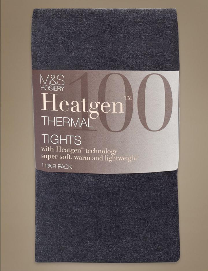 Marks & Spencer 100 Denier Heatgen&trade; Opaque Tights Grey