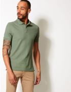Marks & Spencer Slim Fit Pure Cotton Polo Shirt Sage