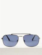Marks & Spencer Polarised Aviator Sunglasses Navy