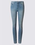 Marks & Spencer Super Skinny Mid Rise Skinny Leg Jeans Pale Blue