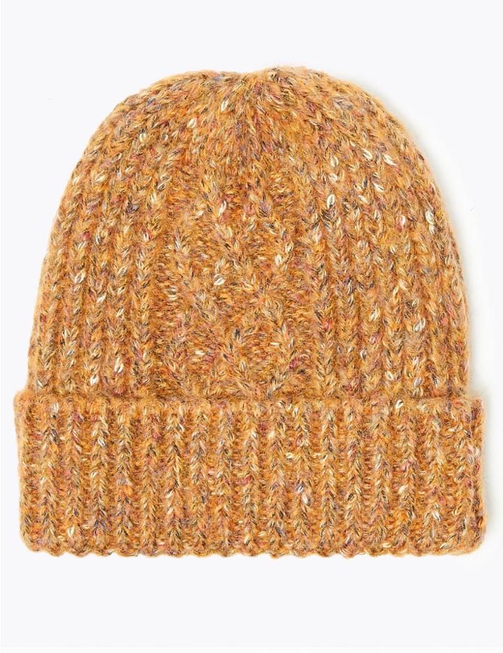 Marks & Spencer Chunky Knit Beanie Ginger