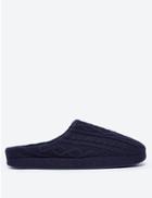 Marks & Spencer Cable Knit Mule Slippers Navy