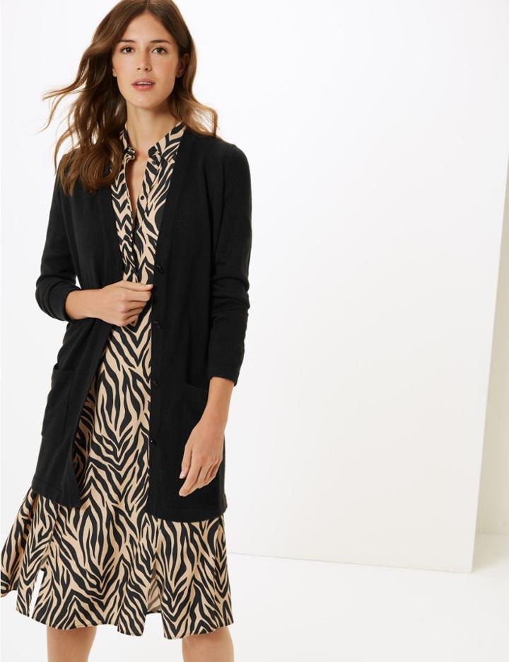 Marks & Spencer V-neck Cardigan Black