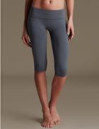 Marks & Spencer Gym Slim Santoni Seamfree Cropped Leggings Graphite