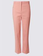 Marks & Spencer Straight Leg Trousers Pink