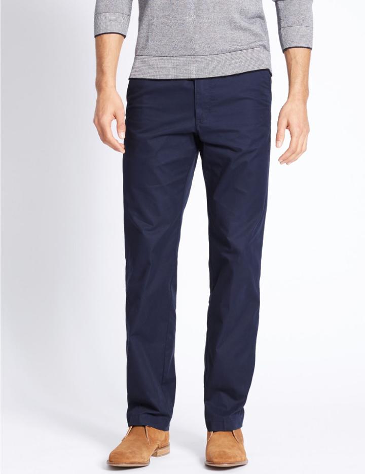 Marks & Spencer Regular Fit Chinos Navy