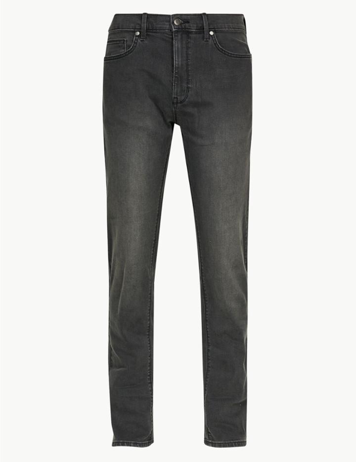 Marks & Spencer Tapered Fit Stretch Jeans Grey