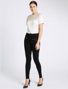 Marks & Spencer Zipped Pocket Skinny Leg Jeans Black