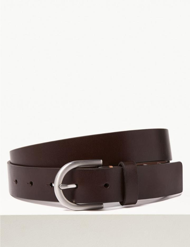 Marks & Spencer Italian Leather Belt Mocha