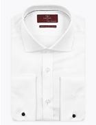 Marks & Spencer 2in Shorter Slim Fit Twill Easy To Iron Shirt White