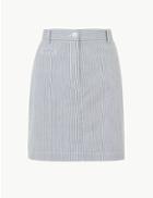 Marks & Spencer Striped A-line Mini Skirt White Mix