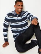 Marks & Spencer Pure Cotton Striped Rugby Top
