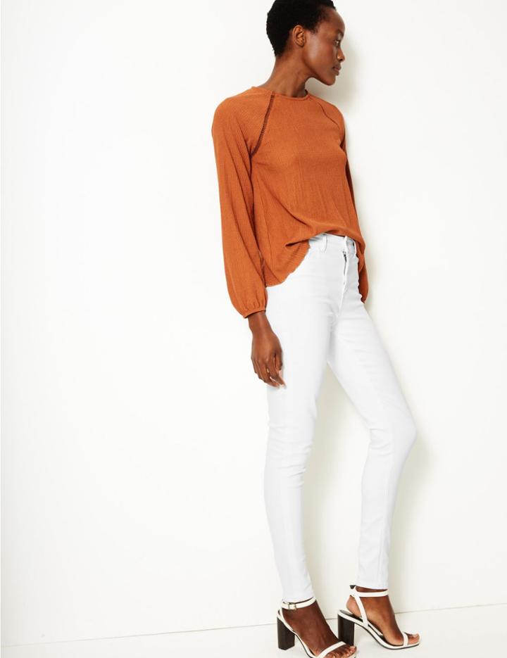 Marks & Spencer Ivy Skinny Leg Jeans Soft White