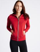 Marks & Spencer Cotton Blend Long Sleeve Sweatshirt Red