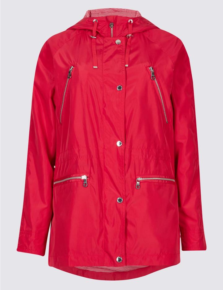 Marks & Spencer Parka With Stormwear&trade; Cherry Red