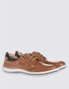 Marks & Spencer Leather Lace-up Shoes Brown