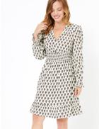 Marks & Spencer Petite Frill Detail Waisted Dress